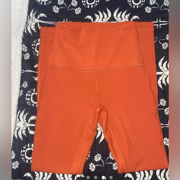 LULULEMON align super high rise pant 28” color canyon orange - Picture 3 of 6